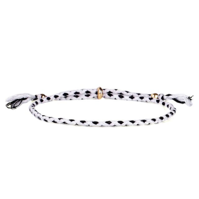 Bracelet Tressé Accessoire Mode Femmes Hommes Bracelet Bijoux Accessoires Fil Réglable Bracelets avec Frange Décors Type 22