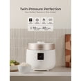 thumbnail image 2 of CUCKOO CRP-ST1009FW 10-Cup (Uncooked) / 20-Cup (Cooked) Twin Pressure Rice Cooker & Warmer with Nonstick Inner Pot, 16 Menu Options, 3 Voice Guide, Auto Clean (White), 2 of 9