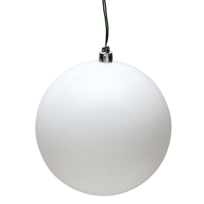 Vickerman N596011M 2.4 in. White Matte Christmas Ornament Ball - 60 per Box