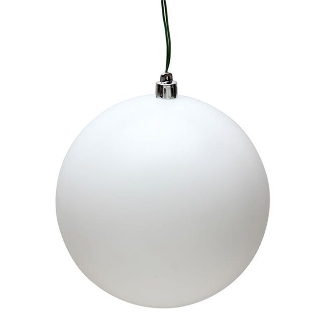 Vickerman N596011M 2.4 in. White Matte Christmas Ornament Ball - 60 per Box