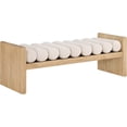 thumbnail image 1 of Meridian Furniture Waverly Cream Bench, 1 of 8