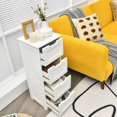 thumbnail image 4 of Gymax Bathroom Floor Cabinet Free-Standing Side Storage Organizer w/ 4 Drawers, 4 of 10