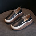thumbnail image 1 of LSLJS Chaussures à Plateforme pour Femmes à Bout Rond Épais, Chaussures Décontractées Confortables, Chaussures Plates, 1 of 3