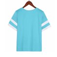 thumbnail image 4 of Chandails à Manches Courtes pour Femmes T-Shirts Surdimensionnés pour Femmes T-Shirts Amples Demi-Manches Col Rond Hauts Color Block Tuniques T-Shirts Surdimensionnés pour Femmes Hauts à Demi-Manches pour Femmes, 4 of 6