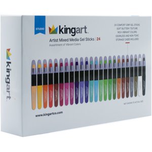 Kingart Mixed Media Gel Stick Set (24 Count)