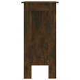 thumbnail image 2 of vidaXL Bar Table with Shelf Smoked Oak 102x50x103.5 cm Engineered Wood, 2 of 5