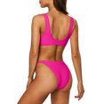 thumbnail image 4 of Charmo Haut de Bikini Sportif pour Femmes Ensemble String Bas Maillot de Bain Découpé, 4 of 8