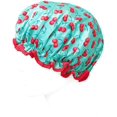 thumbnail image 3 of ORUYROP allydrew Réutilisables Chapeaux de Douche Imperméables pour Femmes pour Cheveux Longs, Cerises, 3 of 4