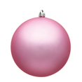 thumbnail image 1 of Vickerman Boule de Noël 15,75 Pouces Rose Mate Traitée UV avec Capuchon Percé et Filaire, 1 of 4