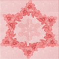 thumbnail image 1 of Ahgly Company Machine Washable Indoor Square Transitional Light Red Pink Area Rugs, 6' Square, 1 of 7