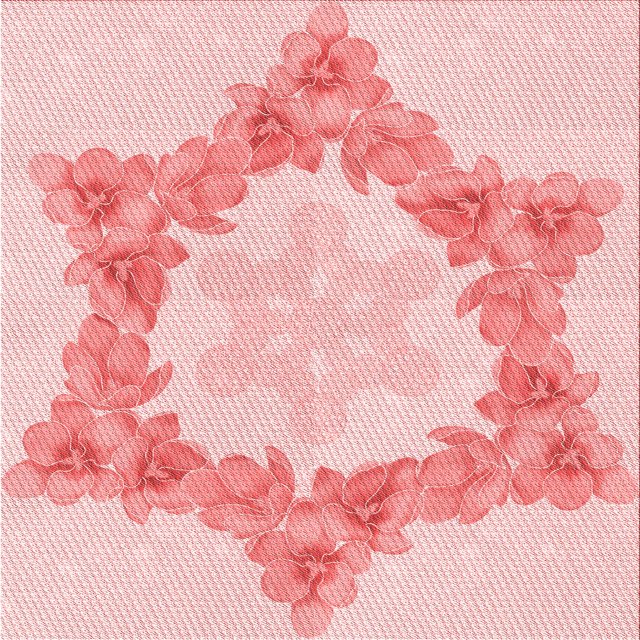 Ahgly Company Machine Washable Indoor Square Transitional Light Red Pink Area Rugs, 6' Square