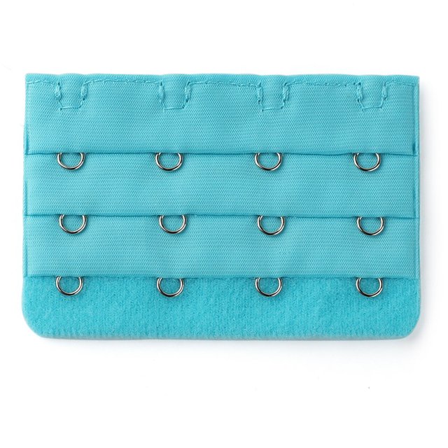 INSPIRE CHIC Soutien-Gorge pour Femmes 3 X 4 Crochets Rallonge de Soutien-Gorge Bretelle d'Extension Bande de Soutien-Gorge Multicolore Taille Unique Bleu Ciel