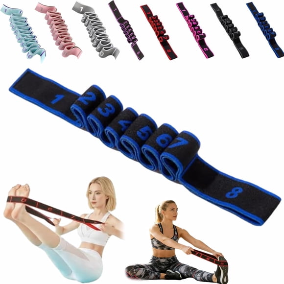 Fitness Resistance Bands with Handles, Fitness Resistance Band for Stretching and Yoga, Fashion Puller Exercise, Adjustable Bands for Full Body Stretching Shaping,Blue