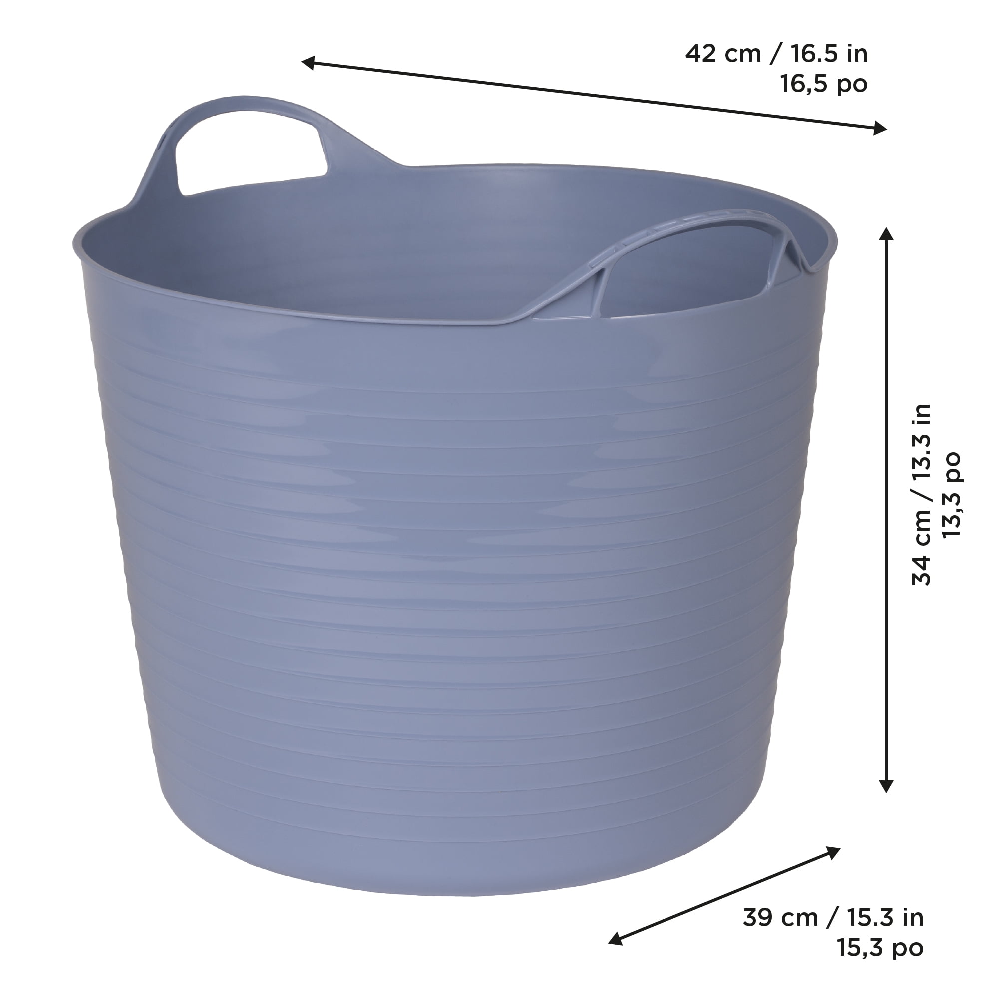 Neatfreak Kids Large Flexible Bin w/ Handles, Plastic Storage Basket