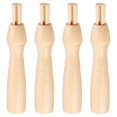 thumbnail image 1 of 4 Pcs Poignées en Bois pour Feutrage d'Aiguilles, 1 of 5