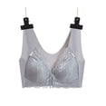 thumbnail image 3 of BVOFAR Plus Size Push Up Bras Front Closure No Underwire Bra Lace Full Coverage Bras Everyday Breathable Comfy Bra 2 Pcs, 3 of 6
