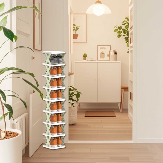 Étagère à 9 Niveaux Gain de Place pour Entrée, Garde-Robe et Chambre, Unité d'Étagères Durable pour l'Organisation et un Rangement Facile