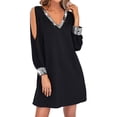 thumbnail image 1 of Ketyyh-chn99 Robes Formelles pour Femmes Robe d'Été Robe Maxi Robe de Soirée Élégante Taille Haute Robe de Fête de Mariage Robe Longue Noir,2TG, 1 of 5