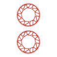 thumbnail image 4 of Ruiboury Lightweight And Easy To Install - Smooth Operation Chain Ring For Bicycles Bicycles Crank Bike Chain 50T red 2Set, 4 of 6
