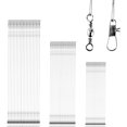 thumbnail image 1 of Leader de Pêche en Acier Inoxydable Saltwater Snap Rigs Fil Leader Ligne Haute Résistance Leader de Pêche Appât Nickel Blanc 60 Pcs, 1 of 7