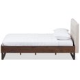 thumbnail image 3 of Baxton Studio Mitchell Faux Leather King Platform Bed in White, 3 of 7