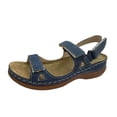thumbnail image 1 of IUJSOY Womens Flat Sandals Comfort Open Toe Slingback Walking Sandals Low Wedge Slip on Shoes, 1 of 9
