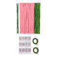 thumbnail image 2 of KLKCMS Pipe Cleaner Flower Kit Soft Floral Wires for Family Art Project Activity Friend Kit for 10 tulips, 2 of 9