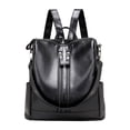 thumbnail image 2 of Simulated Leather Backpack Purse for Women: Fashion Ladies Convertible Backpack Designer Shoulder Handbag for Travel Waterproof Daily Use, 2 of 9