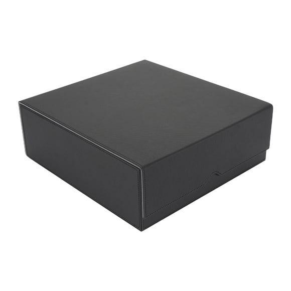 TISHITA Boîte de Rangement pour Jeux de Cartes Pratique Cartes de Football Cartes de Collection Rangement de Cartes de Jeu Noir Gris