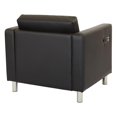 thumbnail image 3 of Chaise Atlantic avec Station de Recharge Simple en Tissu Dillon Noir, 3 of 4