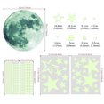 thumbnail image 2 of Baohd 435 Pieces Luminous Stickers Fluorescent Wallpapers Stars Sticky Paper PVC Pasters Theme Self-adhesive Decals Background 77GGreen435pcs, 2 of 6