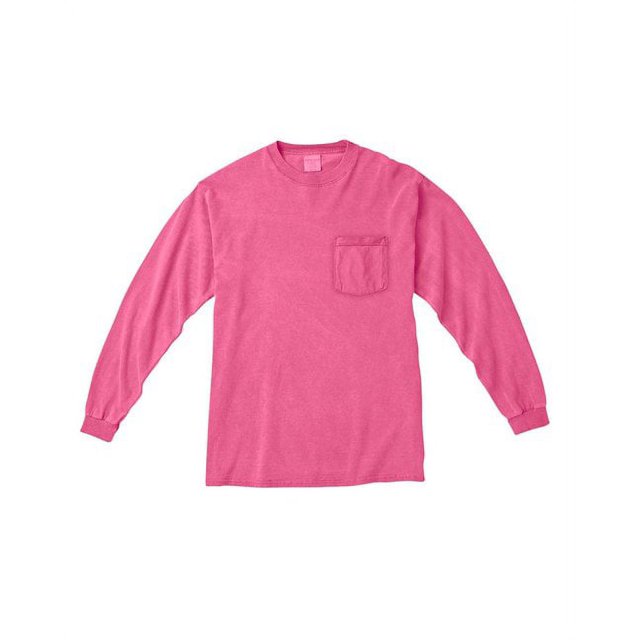 Comfort Colors T-Shirt à Manches Longues pour Adulte avec Poche