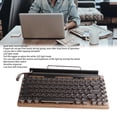 thumbnail image 4 of Clavier de Machine à Écrire Rétro, Clavier Mécanique Vintage avec 83 Touches Rond en Métal, Prise en Charge Classique de la Connexion Multi-Appareils pour PC, 4 of 8
