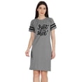 thumbnail image 1 of Inkmeso Educated Motivated Vaccinated T-Shirt Funny Pro Vaccine Boat Neck Dress, 1 of 8