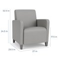 thumbnail image 3 of Lesro Ravenna Lounge Reception Guest Chair in Gray, 3 of 5