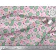 thumbnail image 2 of Soimoi Poly Georgette Fabric Geometric Sign,Clover & Monstera Leaves Print Fabric by The Yard 42 Inch Wide, 2 of 3