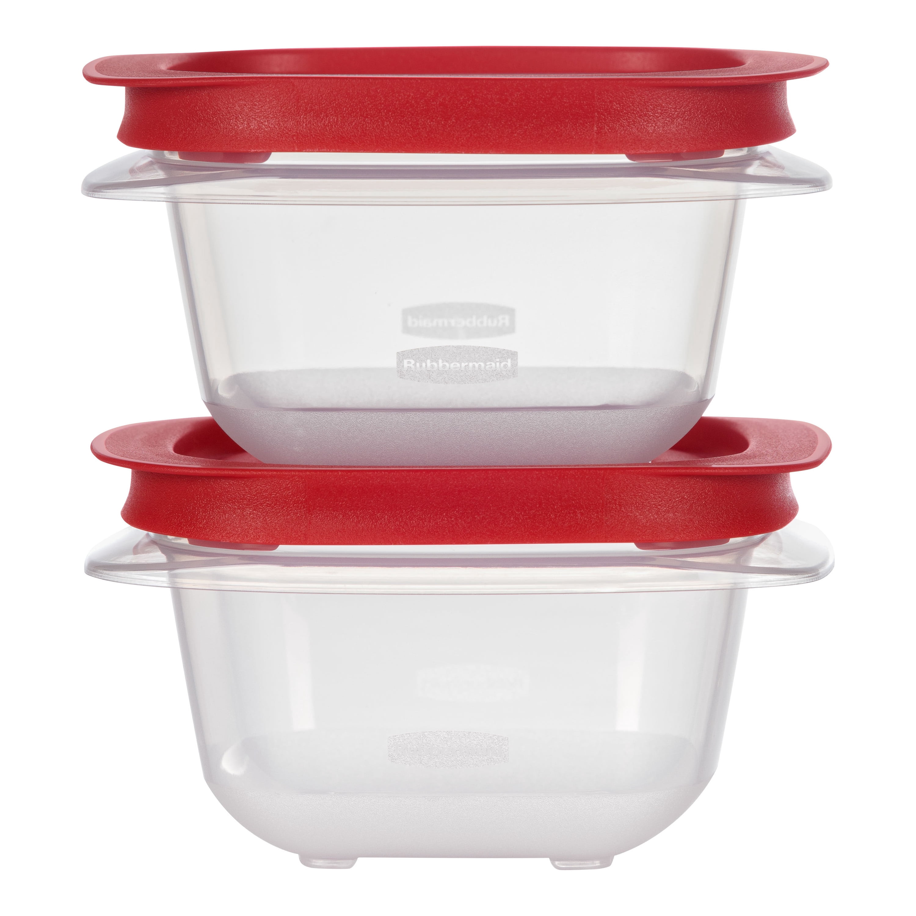 Rubbermaid 1.83-Cup EasyStore Square Food Storage Containers with Lids, 2 Pack