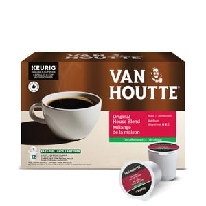Van Houtte Mélange maison d'origine, Rôti moyen, Decaf, Pochettes de café K-Cup