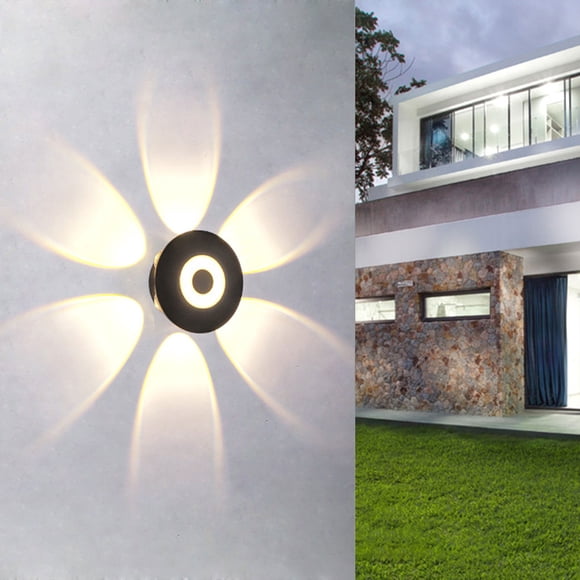 XYAIYT Applique Murale Extérieure à DEL 8 W pour Porche, Corridor, Villa, Jardins, Tout Autour, Lumineuse, Filaire, au Design Lumineux et Élégant, Écoénergétique, Durable, Résistante aux Intempéries, Solution d'Éclairage de Sécurité Domestique