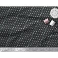thumbnail image 2 of Soimoi Black Silk Fabric Arrows Arrow Printed Fabric 1 Yard 42 Inch Wide, 2 of 3