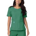 thumbnail image 3 of Adar Universal Women's Scrub Set - V-neck Scrub Top and Elastic Pull-On Scrub Pants, 3 of 8