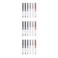 thumbnail image 2 of bedienty 6pcs/set Quick Drying Retractable Gel Ink Pen Smooth And Reliable Writing Experience Pocket Sized multi color 3Set, 2 of 6