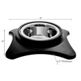 thumbnail image 2 of IH Casa Decor Bold Pet Pet En Acier Inoxydable Avec Support Noir - Ensemble De 2, 2 of 4