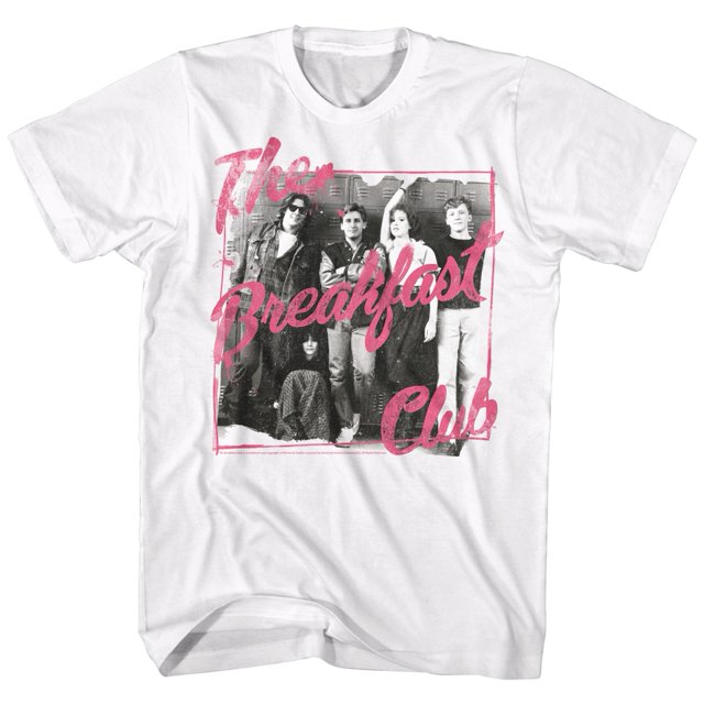 Breakfast Club 80s Teen Movie The Club Group Photo Locker Shot Adult T-Shirt Tee