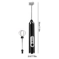 thumbnail image 3 of Kbndieu Batteur Électrique Mousseur à Lait Portatif pour Café Fouet 3 Vitesses Réglables Boisson avec 3 Fouets en Acier Inoxydable Baguette Mousseur à Main Rechargeable Essentiels pour la Maison, 3 of 3