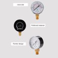 thumbnail image 3 of Maytalsory Hydraulic Pressure Gauge Water Oil Pneumatic Tester Air Compressor Testing Meter Instrument Industry Working Repairing Type 1 1Set, 3 of 6