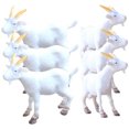 thumbnail image 1 of Miangastore 6Pcs Simulated Goat Figurines Small Goat Statues Fake Goat Modeling Crafts Desktop Mini Goat Decors, 1 of 8