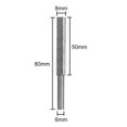 thumbnail image 2 of 1pc 6mm Shank High Speed Steel Rotary Burr Tool Plastic Wood Carving Rotary File, 2 of 8