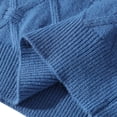 thumbnail image 4 of Styesk Mens Sweater Solid Color Pullover Sweater Comfy Soft Oversized Sweater Cable Knit Crewneck Sweater Casual Loose Sweaters with Ribbing Edge, 4 of 7