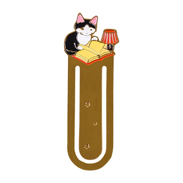 Agiferg Metal Kawaii Cartoon Lovely Animal Bookmark Wacky Bookmark Student Gift